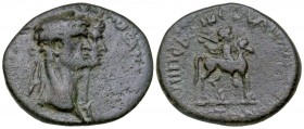 Lydia, Mostene. Claudius and Agrippina II. A.D. 41-54. AE 21.