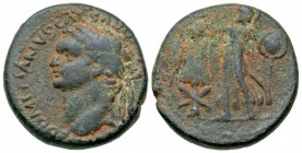 Samaria, Caesarea Maritima. Domitian. A.D. 81-96. AE 24. Judaea Capta type. struck A.D. 83-96.