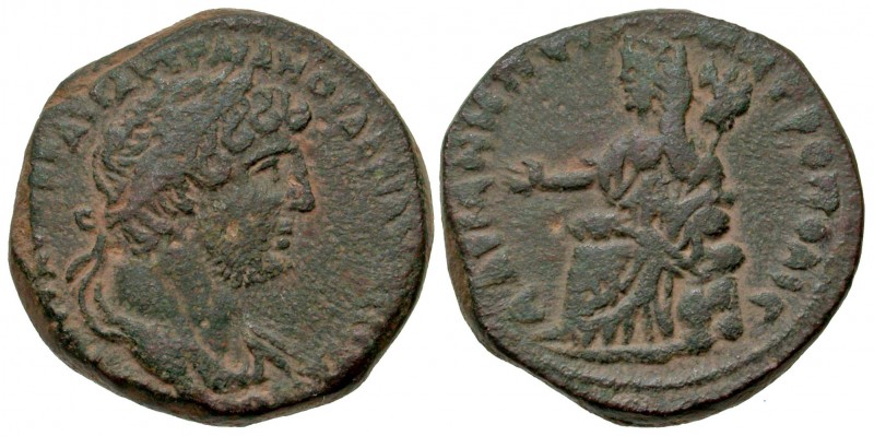 Arabia Petraea, Petra. Hadrian. A.D. 117-138. AE 24 (25.1 mm, 15.12 g, 6 h). AVT...