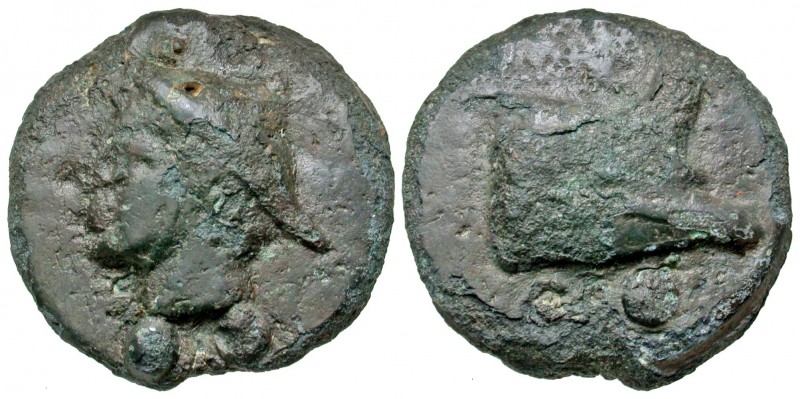 Anonymous. 240-225 B.C. AE Aes Grave sextans (35.2 mm, 35.90 g, 1 h). Rome mint....