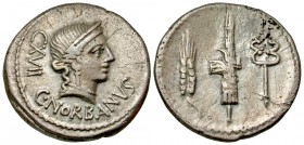 C. Norbanus C.f.. 83 B.C. AR denarius. Rome.