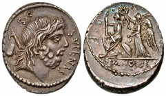 M. Nonius Sufenas. 57 B.C. AR denarius. Rome mint.