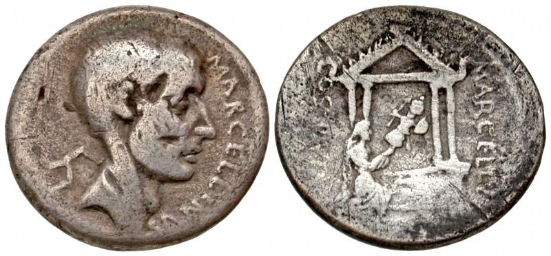 P. Cornelius Lentulus Marcellinus. 50 B.C. AR denarius (18.8 mm, 3.58 g, 6 h). R...