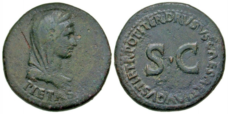 Livia. Augusta, A.D. 14-29. AE dupondius (30 mm, 14.42 g, 5 h). Rome mint, Struc...