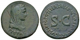 Livia. Augusta, A.D. 14-29. AE dupondius. Rome mint, Struck under Tiberius, A.D. 22-23.