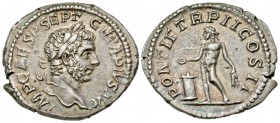 Geta. A.D. 209-212. AR denarius. Rome mint, A.D. 210.