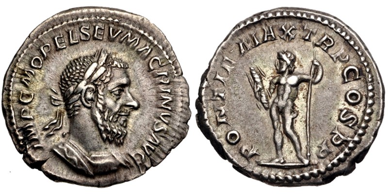 Macrianus. Usurper, A.D. 260-261. AR denarius (20 mm, 3.69 g, 1 h). Rome mint, 2...