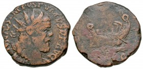 Postumus. Romano-Gallic Emperor, A.D. 260-269. AE double sestertius or dupondius. Cologne mint, Struck A.D. 261.