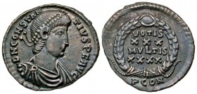 Constantius II. A.D. 337-361. AR siliqua. Arles mint, A.D 353-355. Ex East Harptree Hoard.