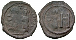 Justin II. 565-578. AE pentanummium. Cherson mint. Rare.