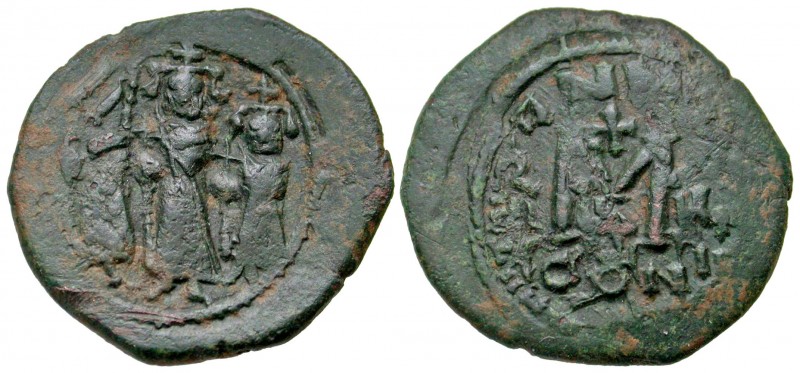 Heraclius. 610-641. AE follis (25 mm, 5.36 g, 7 h). Constantinople mint, Struck ...