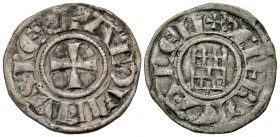 Crusader States, Latin Kingdom of Jerusalem. Baldwin III. 1143-1163. BI obol. 'Smooth' coinage, group 5(?). From the Warren Collection.