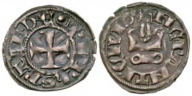 Crusader States, Despotate of Epirus. Philip of Taranto. 1294-1313. BI denier tournois.