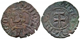 Spain, Aragon. Pedro III de Aragon. A.D. 1336-1387. BI dinero of Zaragoza. Scarce.