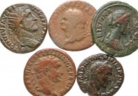 [Roman Imperial]. Lot of 5 AE Roman Imperial Middle bronzes.