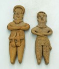 A choice pair of Colima figures from West Mexico, ca. 300 B.C. - 300 A.D.