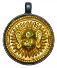 Gold Plated Amulet. India, 19th Century A.D.