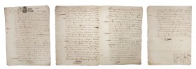 Legal Document on paper. France, Renepour, 13 August 1685.