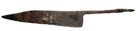 Iron Scramasax Knife. Vikings and Northern Europe, 700-1000 A.D.