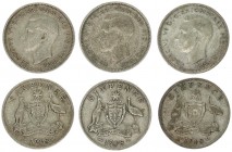 Australia 6 Pence 1948 Lot of 3 Coins