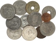 Denmark 5 ore 1975; 2 ore 1874; 25 ore 1966;1971; 1 Krona 1974;1975;1976;1977;1987 Lot of 12 Coins