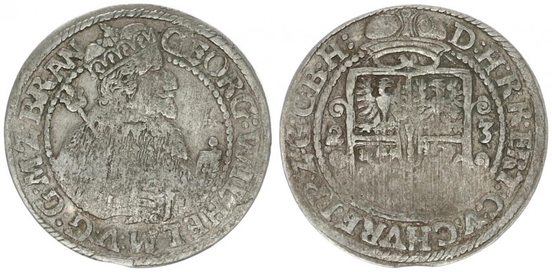 Germany 1/4 Thaler 1623 Georg Wilhelm