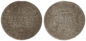 Saxony 1/12 Thaler 1763 FWOF