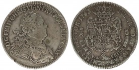 Saxony 2/3 Thaler 1763