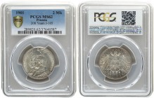 Germany 2 Mark 1901 Prussia PCGS MS62