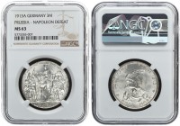Germany 3 Mark 1913 A Prussia NGC MS 63