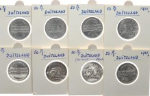 Germany 50 Pfennig 1920-1921 Lot of 8 Coins