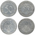 Germany 50 Reichspfennig 1939-1940 Lot of 2 Coins