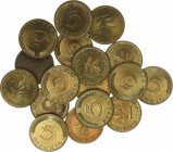 Germany 5 Pfennig 1949-1984 Lot of 17 Coins