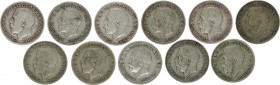 England 3 Pence 1916-1926 Lot of 11 Coins
