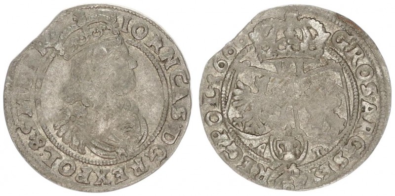 Poland six-groat (szostak) 1666