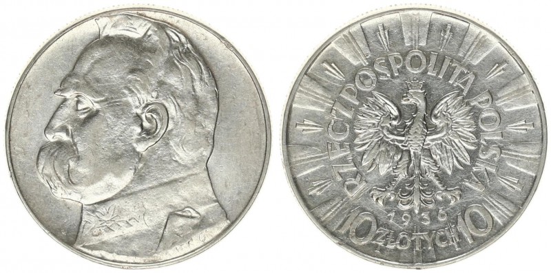 Poland 10 Zlotych 1936