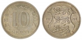 Estonia 10 Senti 1931