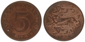 Estonia 5 Senti 1931