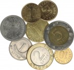 Baltic States 1-5 Litas; 10-50 Senti; 1 Markka 1974-2008 Lot of 8 Coins