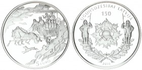 Latvia silver 5 Euro 2015. 150 years of firefighting in Latvia