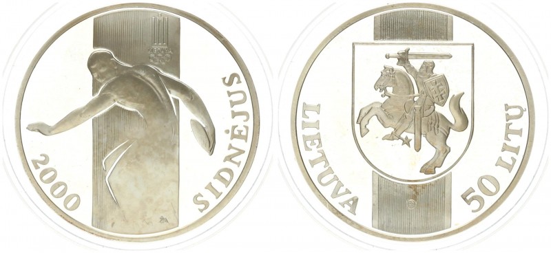 Lithuania 50 Litu 2000. XXVII Summer Olympics.