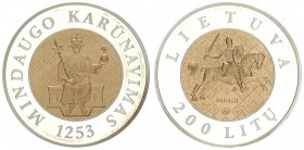 Lithuania 200 Litu 2003. Crowning of Mindaugas