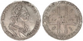 Russian 1 Rouble 1724