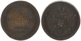 Russia 5 kopecks 1805 EM