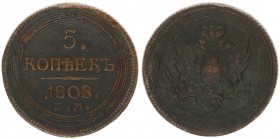 Russia 5 kopecks 1808 EM