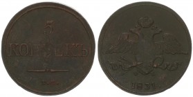 Russia 5 Kopecks 1831 EM/FX