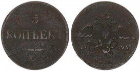 Russia 5 Kopecks 1833 EM/FX