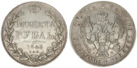 Russia 1 Rouble 1843 SPB-AC