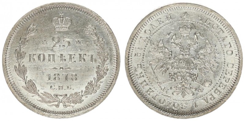 Russia 25 Kopecks 1878. СПБ-НФ.