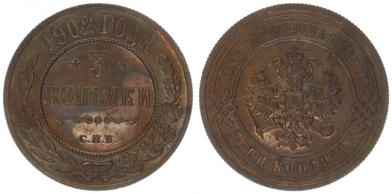 Russia 3 Kopecks 1902 SPB